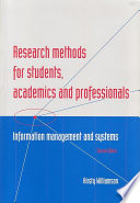 Research methods for students, academics and professionals : information management and systems /