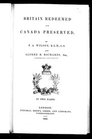 Britain redeemed and Canada preserved : in two parts /