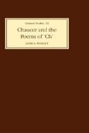 Chaucer and the poems of "Ch" in University of Pennsylvania MS French 15 /