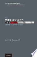 The Mississippi state constitution /