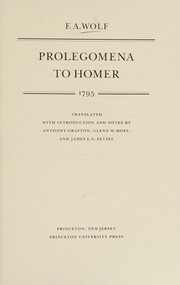 Prolegomena to Homer, 1795 /