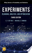 Experiments : planning, analysis, and optimization /