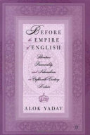 Before the empire of English : literature, provinciality, and nationalism in eighteenth-century Britain /