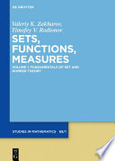 Sets, functions, measures. Valeriy K. Zakharov, Timofey V. Rodionov.