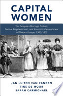 Capital women : the European marriage pattern, female empowerment and economic development in Western Europe 1300-1800 /